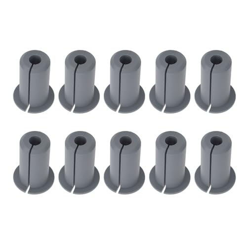 10 teiliges Kabelführungsset für Starlink, Silikon Kabeldurchführung durch Buchsen, Kabelwandtülle, für 0,75 Zoll 3/4 Zoll Wandlochkabel, für 2 Ethernet Kabel (Grey)