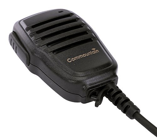 Commountain Compact Speaker Mic Compatible with Baofeng Radios BF-F8HP BF-F9 UV-82 UV-82HP UV-82C UV-5R UV-5R5 UV-5RA UV-5RE UV-5X3 and Kenwood BTECH Retevis Radios, Shoulder Microphone
