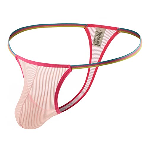 Men Briefs Ultra-thin T-Back Underwear Micro Thongs Male Underpants3