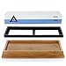 Aluma Knife Sharpening Stone - Professional Corundum Whetstone 1000/6000 Grit Kit Set with Non-Slip Bamboo Base Holder and Angle Guide - Sharpens Kitchen Cutlery, Combat, Hunting, and Pocket Knives