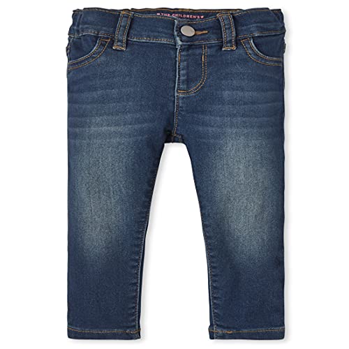 The children's place baby toddler girl super-soft stretch denim l…