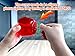 Zamelane Hummingbird Feeder-16 Ounces，6 Feeding Ports Glass Hummingbird feeders for Outdoors,Wide Mouth for Easy Filling/Cleaning，Hanging for Garden Backyard Decor, Includes Ant Moat (Red，1Pack)