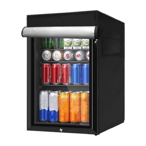 Tapa de polvo del refrigerador: protector de congelador de servicio pesado, escudo versátil con cremallera al aire libre | Cubierta de refrigerador vertical impermeable con cocina