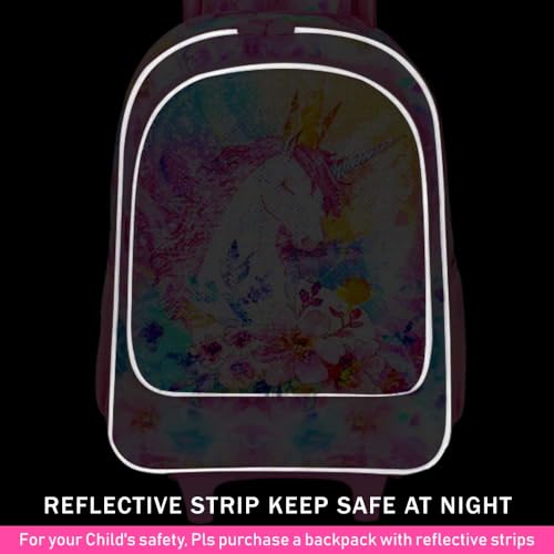 CCJPX 3PCS Kids Rolling Backpack for Girls, Unicorn Sequin Roller Wheeled Bookbag Toddler Elementary School Bag with Wheels4