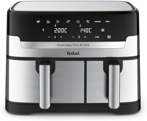 Tefal Air Fryer | Dual Easy Fry & Grill | 8.3 L | 2700 Watts | Tw...