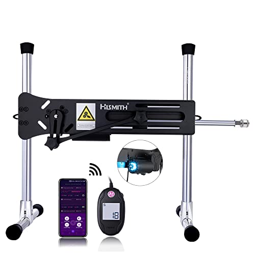 hismith premium 40 sex machine with kliclok modularized dildo machine with kliclok system app and wire controlled black