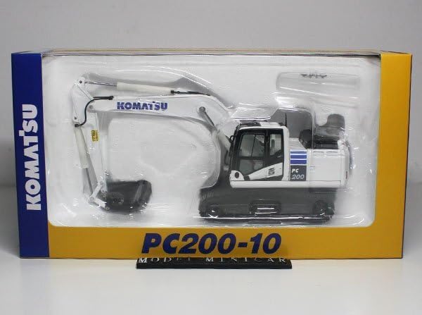 △超希少！白！ミニチュア 1/50 コマツ KOMATSU 油圧ショベル