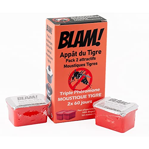BLAM Appât du Tigre: 2x attractif moustiques tigres pour Pièges HBM Jours et Nuits, Biogents BG-Mousquitaire Cover