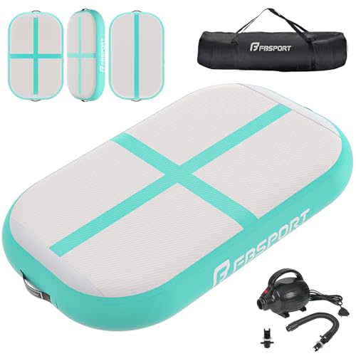 FBSPORT Airtrack - Tappetino da ginnastica con pompa ad aria, altezza 10 cm, spessore 60 cm, spessore 60 cm