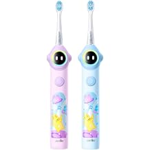usmile 2 in 1 Q30 Kids Sonic Electric Toothbrush, Voice-Guided Full-Mouth Coaching, Missed Spot Alerts & Smart App Reports, Extra-Soft Brush Heads, USB-C Rechargeable, IPX8 Waterproof Ages 312
