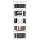 NIUBEE Belt Organizer, Acrylic 5 Layers Belt Case Storage Holder and Display for Accessories like Jewelry,Watch,Bracelets