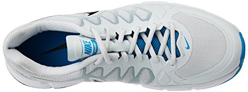Image of Nike Men's Dual Fusion TR 6 Pure Platinum,Black,Light Black Lacquor,Light Blue Outdoor Multisport Training Shoes -9 UK /India (44 EU)(10 US)