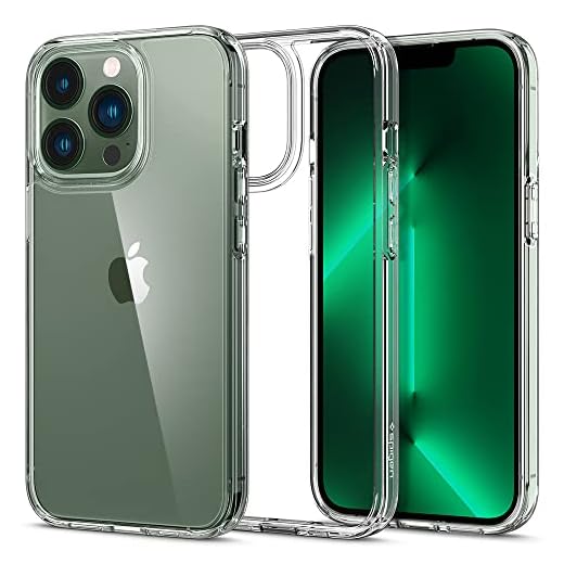 Spigen Ultra Hybrid [Anti-Yellowing Technology] Designed for iPhone 13 Pro Case (2021) - Crystal Clear