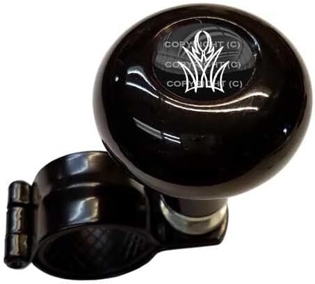 Black Steering Wheel Suicide Spinner Power Handle Knob Car & Truck for Pinstripe Model-PYT-8888-4928