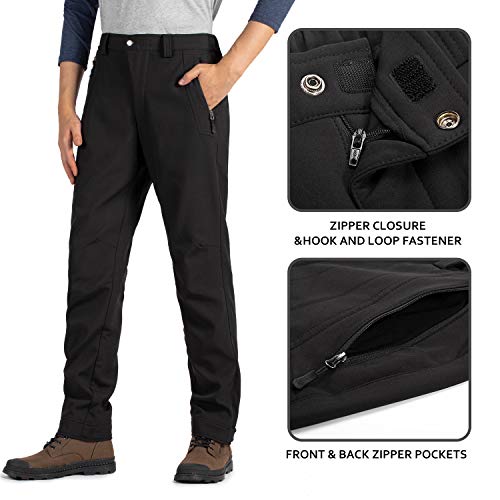 image for Cycorld Men's-Ski-Hiking-Pants, Fleece-Lined-Snow-Snowboard-Pants, Wat