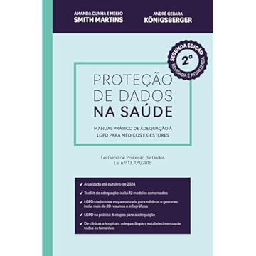 Capa do livro Proteção de Dados na Saúde: Manual de Adequação à LGPD para Médicos e Gestores (Portuguese Edition)