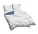 Produktbild Traumhaft Schlafen - Castell - Markenbettwäsche 0600866 Bettwäsche Garnitur mit Kopfkissenbezug Baumwoll-Satin 2x 135x200 cm + 2x 80x80 cm marine
