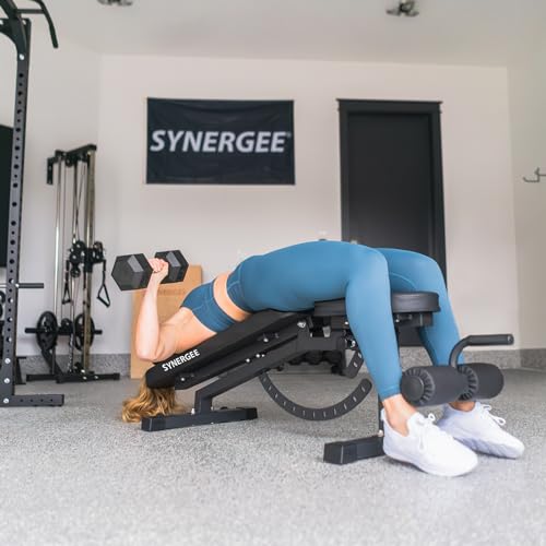 Synergee Adjustable Incline Workout Bench - Weight Bench for Exercises and Press Workouts with Dumbbells and Barbells - Ideal for Commercial Use Garage and Home Gym Use - Image 7