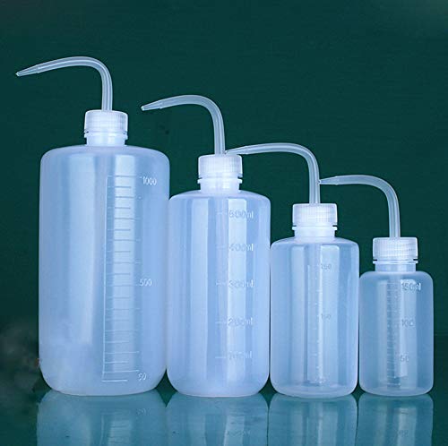 2Pcs Safety Wash Squeeze Bottle with Bent Tip Mouth Plastic Watering Containers Diffuser for Plant Flower Oil Liquid Chemical Laboratory Size 250ml/8.8oz - Thumbnail 7