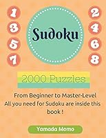Sudoku: Brain Training 2,000 Puzzles: Include 2,000 Puzzles from Easy to Professionally-Hard Level 1517280230 Book Cover