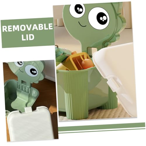 Boîte de rangement pour blocs de construction bac créatif avec couvercle blanc - 8