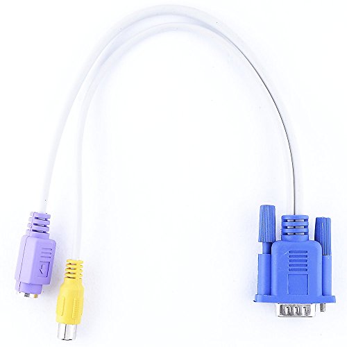 Câble VGA mâle vers RCA S-Vidéo