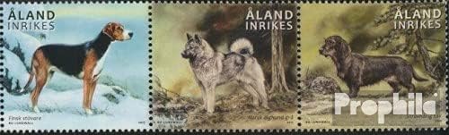 Finland - Aland 410-412 Triple Strip (Complete.Issue.) unmounted Mint/Never hinged ** MNH 2015 Hounds (Stamps for Collectors) Dogs/Wolves/Hyenas