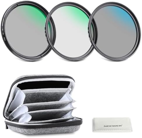NEEWER 52mm UV/CPL/ND Filter Kit with Hard Shell Storage Case