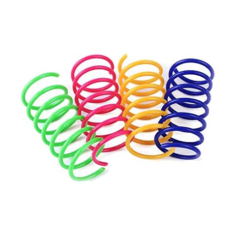 Cosymate Cat Spring Toys 24Pcs - Cat Toys Interactive for Indoor Cats - Colorful Creative Springs Toys for Kittens to Hunt, Swat, Bite, Kick, Keep Fit - Active Cat, Healthy Body, - Fun Gift For Cats Cover