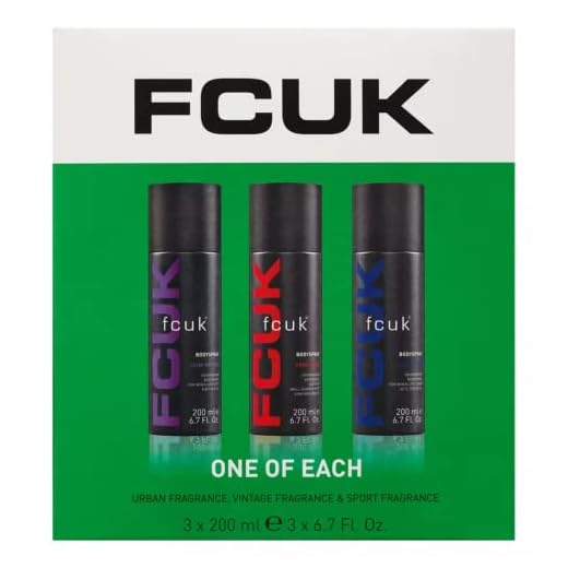 FCUK Bodyspray Trio : Vintage,Sport and Urban by FCUK