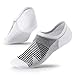 Hicomlor No Show Socks with Non-Slip Grip for Men&Women- Invisible Socks with Breathable Cotton for Sneakers 5Pairs Size 7-12 (10)