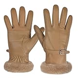 Ces gants en cuir pour femme sont d'excellente qualité, chauds et élégants, durables et disponibles dans une variété de couleurs.