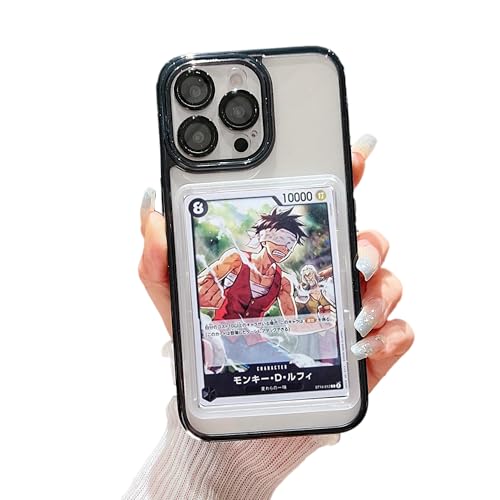 Card/Photo Display Phone Case for iPhone 16 Pro Max - Black | TCG/Picture Display Top Loaders & Sleeves | Compatible Pokemon Cards, Sports, One Piece, Magic (Black, iPhone 16 Pro Max)