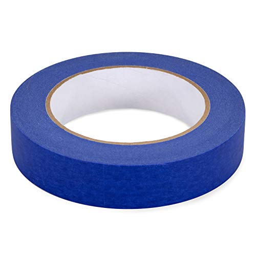 Idl Packaging 1-Inch X 60-Yard Blue Painter's Tape, Natural Rubber (Pack Of 3 Rolls) - Sharp Lines And Surfaces Protection - Easy-To-Remove Tape Leaving No Residue - Perfect For Painting Works #TOP1