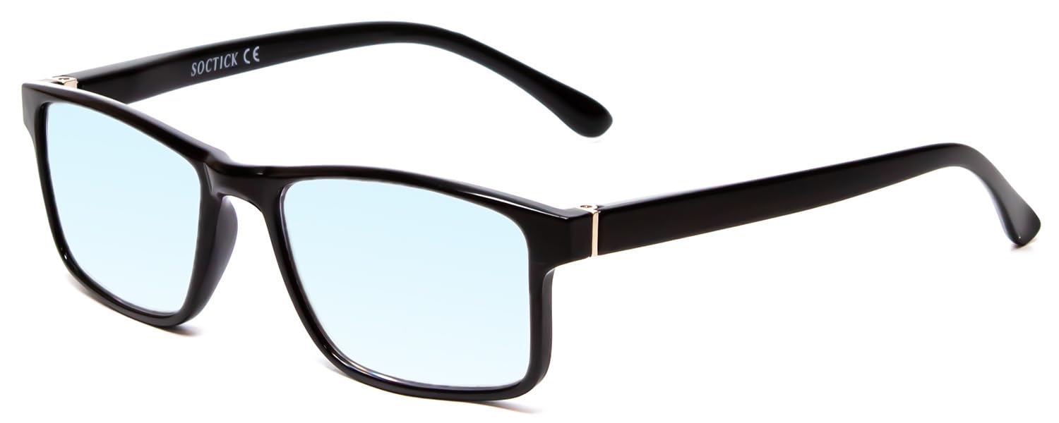 Calabria Blue Light Blocking Reading Glasses Men Women Designer Rectangular Computer Readers Trendy Durable Modern Eyeglass