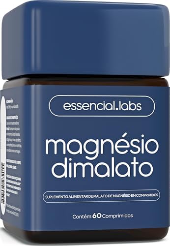 MAGNÉSIO DIMALATO - 100% PURO E CONCENTRADO COM ALTA ABSORÇÃO- 60...