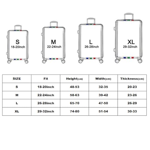 Protège-bagages élastique et résistant Abaodam avec fermeture éclair - 2