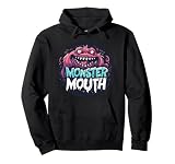 Amistoso monstruo sonriente con boca Sudadera con Capucha
