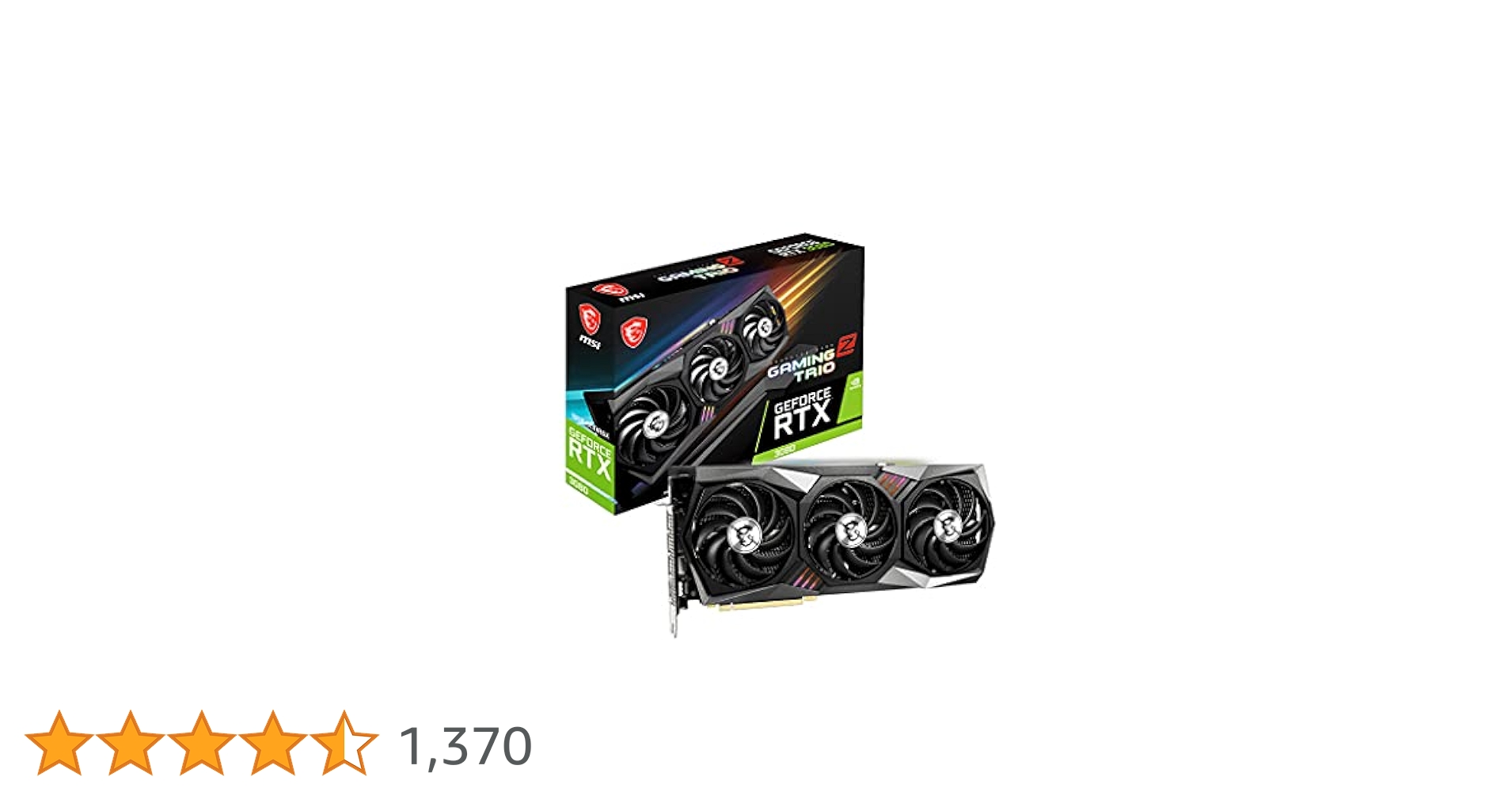 グラフィックボード・グラボ・ビデオカード msi rtx3080 gaming z trio 10g lhr GeForce RTX™ 3080 GAMING Z TRIO 10G LHR | Graphics Card