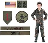 Kids Woodland BDU Military Uniform Army Costume (Medium)