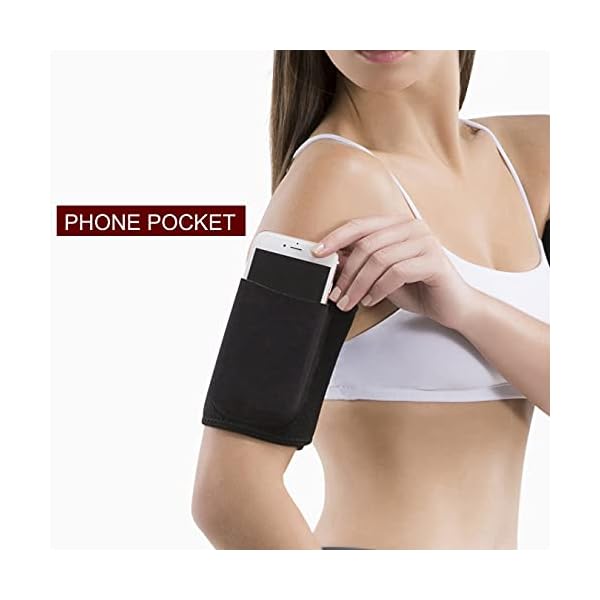 WenX Arm Trimmers for Women Sauna Arm Sweat Bands Neoprene Arm Trainer Toner Sleeves for Sports Workout, 2 Pack (M)