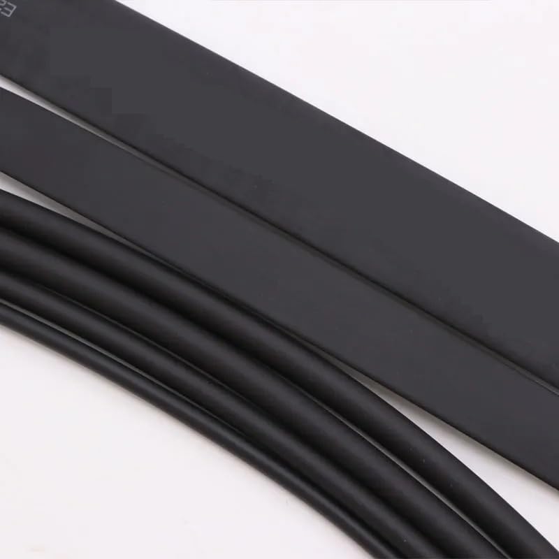 Tubo termorretráctil, Tubo termorretráctil de 1 Metro sin Pegamento, diámetro 1,5~50mm 3:1 Tubo termorretráctil de Alambre, Funda de Cable Forrada aislada Negra 1 ud.(50mm)