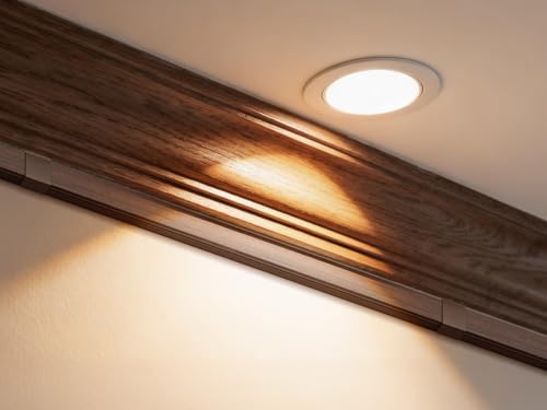 Image of Delamu 157in Cord Hider Wall, TV Cable Hider Cord Covers for Wires on Wall, Large Cable Cover Raceway to Hide 2-4 Cords, Wire Hiders Wire Covers for Cords for TV on Walls, W1.18 H0.6in, Cherrywood