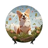 Décoration élégante : vous pouvez utiliser ces élégantes assiettes à dîner Lovely Corgi partout dans votre maison, ce qui ajoutera un look merveilleux à votre décoration d'intérieur grâce à leurs couleurs vives et leur texture. Excellent cadeau pour des occasions spéciales telles que la fête des pères et des mères, un anniversaire, un mariage, la Saint-Valentin, Halloween, Noël, un anniversaire de mariage