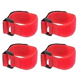 Cabilock 4 Stück Geflügelhalsbänder aus Nylon und Kunststoff mit Flexiblem Verstellbarem Design zur Geräuschlosen Nutzung für Hühner und Gockel im Landwirtschaftlichen Geflügelzubehör