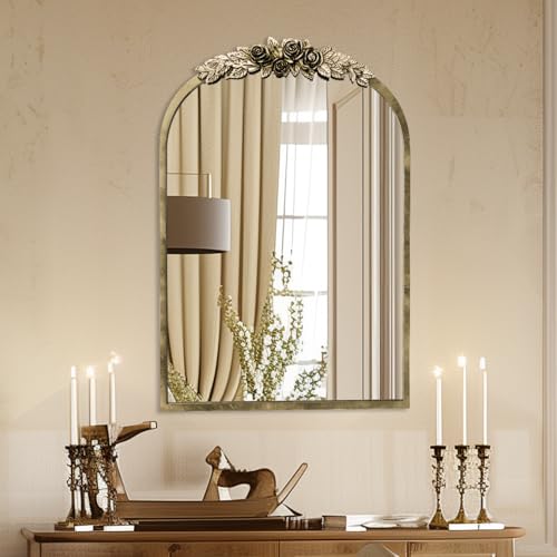 Artloge Espejo de Pared de Baño Dorado