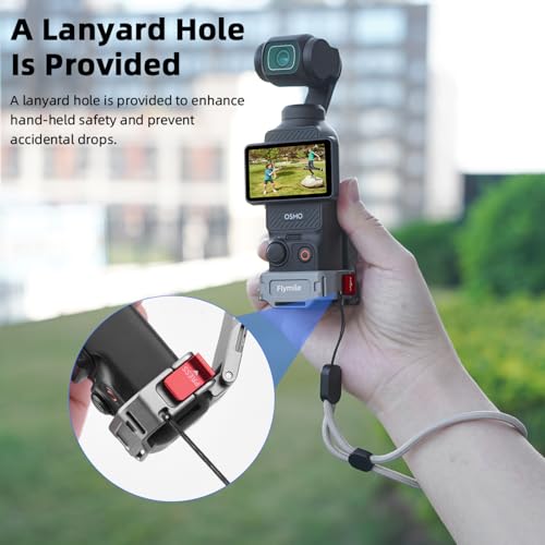 Flymile Pocket 3 4 Magnetic Mount, Magnet Expansion Adapter Holder with Cold Shoe on Iron Fence, Aluminum Alloy Magnetic Mount Stand for DJI Osmo Pocket 3 4/Xtra Muse Creator Combo Handle Accessories - Thumbnail 7