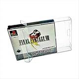 10 x Klarsicht Schutzhüllen für Sony Playstation 1 double case OVP 0,3mm Passgenau und Glasklar-PET-Reset Retro Game Protectors-PS1 PS one cases-box-Staubdicht-UV-Schutz