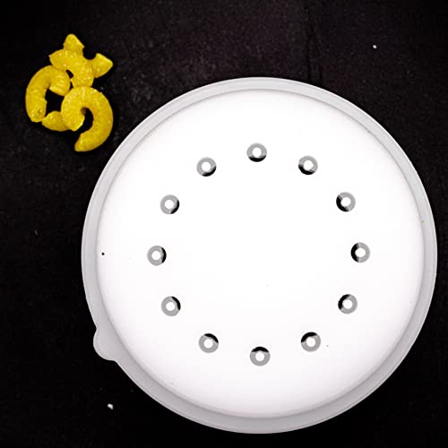 PASTADISC Macaroni Pasta Noodle Shape Discs Fit For Philips Automatic Pasta & Noodle Maker, Philips Pasta Maker Attachments, Kitchen Appliances, Accessory Kit (Macaroni 4mm)