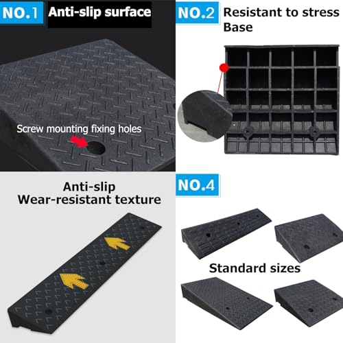 Rampa de Goma Resistente para Autos y Motos miniatura 5